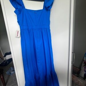 NWT TJ Maxx Maxi Royal Blue Dress - Size 8